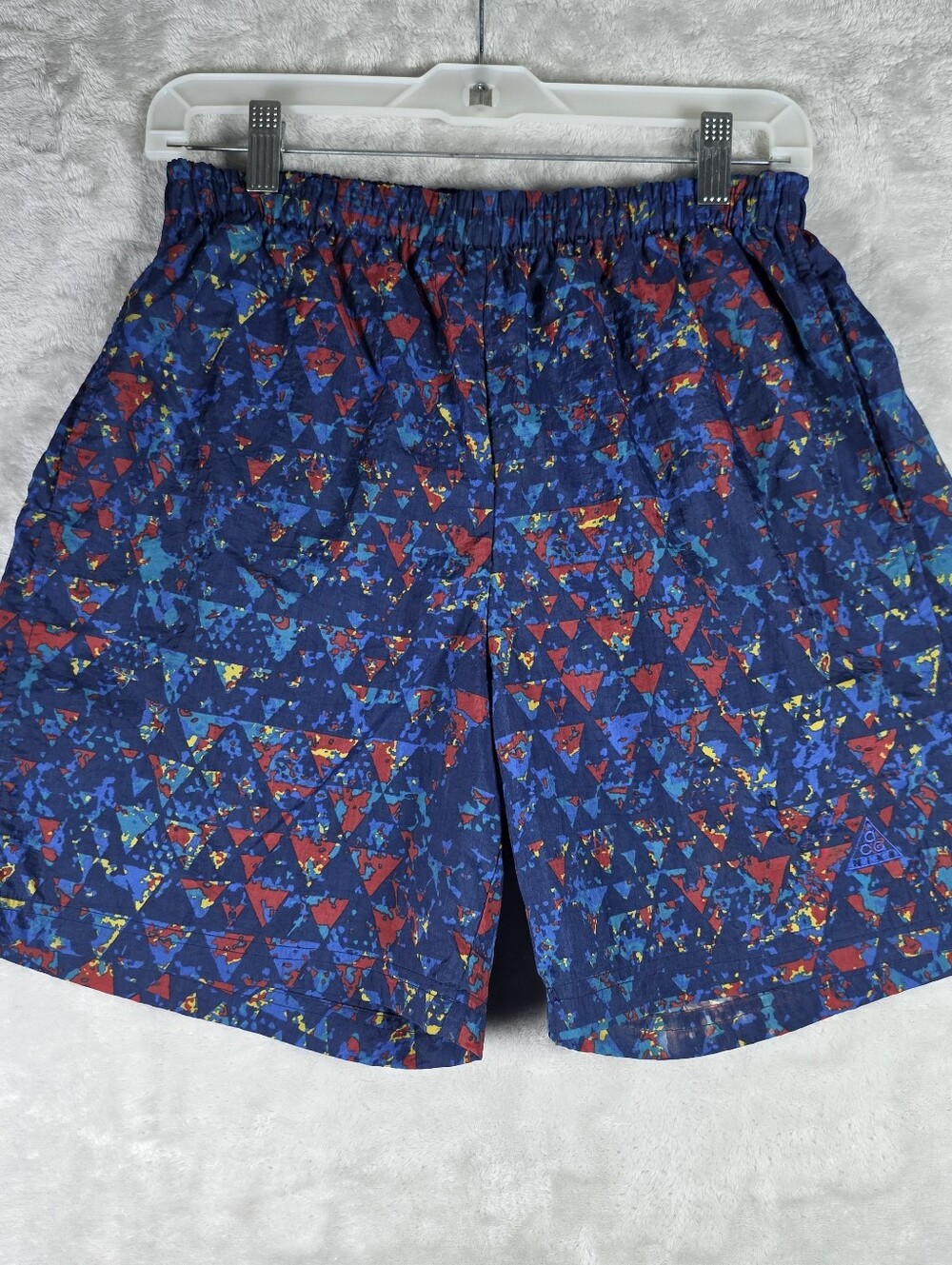 Vintage Nike ACG 90's Mens Shorts Size Small S AOP Abstract Y2K Mesh Lined 6"